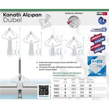 Made Kanatlı Alçıpan Dübeli - No: 3 - 500 Adet
