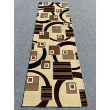 Burak Halı Klasik 11545 R 100X300 Kahve Krem 3 Metre Yolluk