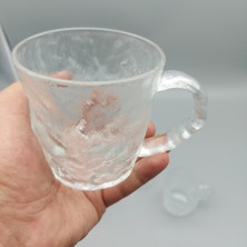 Trendevia 6 Kişilik Buz Görünümlü Kulplu Bardak Seti