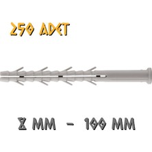 Made Uzun Siding Dübeli - No: 8 - 250 Adet