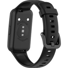 Novstrap Huawei Band 7 ile Uyumlu Kordon Tam Uyumlu Pimli Liquid Silikon Kordon Kayış