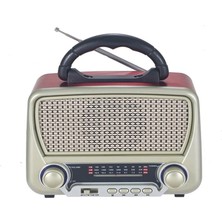 Cannavaro Ulvila CM-303 Bt Nostaljik Radyo Bluetooth + Fener + USB + Sd Card Mp3 Radyo Çalar