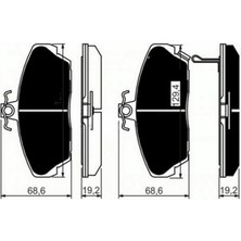 Ön Balata Civic Vi 95-05 Rover 200 400 95-00 25 00-05 45 00-05 Mg 01-05 800 92-93 Coupe 18051