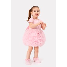Bebesev Bebek Kız Çocuk Doğum Günü Parti Düğün Elbise Tüllü Tütü Astarlı Çocuk Giyim bebek giyim Kız Bebek