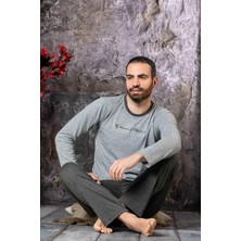 Mutlu City Erkek Penye Pamuk Regular Kalıp Sıfır Yaka Pijama Takımı A803123