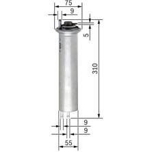 Yakit Filtresi Bmw M54 M60 M62 E38 E39 E53 18051