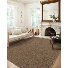 Halıcı Emin Bolivya B665A Kahve Hasır Dokulu Antialerjik Halı Kilim Salon Mutfak Koridor Kesme Yolluk