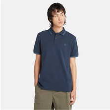 Timberland Tipped Pique Short Sleeve Polo Dark Sapphıre Erkek T-Shirt