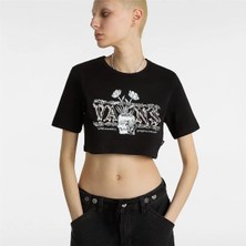 Vans Growing Ideas Crew Crop Iı Siyah Kadın T-Shirt