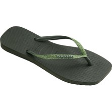 Havaianas Square Glitter Olive Green  Yeşil Kadın Terlik
