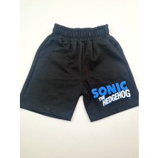 Bonboner Kids Erkek Çocuk Sonic Baskılı Turuncu Tişort Siyah Şort Ikili Takım