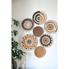 Atlas Home Art 7 Parça Hasır Duvar Tabağı Seti