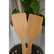 AhşapMadeni Gürgen Spatula 30 cm 2 Adet