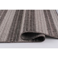 Halıcı Emin Ely E2552Y Antrasit Hasır Dokulutozsuz Havsız Özel Ölçü Antre Mutfak Balkon Salon Halı Kilim Yolluk