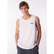 U.S. Polo Assn. Bisiklet Yaka Beyaz Erkek T-Shirt RC-HARMA