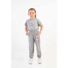 Harika Kids Kız Çocuk Kapşonlu  Alt-Üst Takım