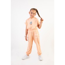 Harika Kids Kız Çocuk Kapşonlu  Alt-Üst Takım