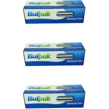 Burpak Alüminyum Folyo  30 cm x 50 Metre  10 Mikron  3 Paket