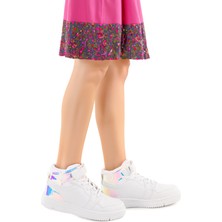 Kiko Kids Haykat Hologram Cırtlı Kız Çocuk Spor Ayakkabı