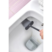 Self Power Silikon Duvara Yapışan Bükülebilir Pratik Silikon Wc Klozet ve Tuvalet Fırçası