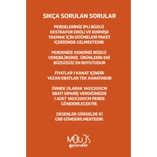 Moud's Fall Desenli Süet Oturma Odası Salon Fon Perde Dijital Baskılı Ekstrafor Büzgü Tek Kanat PRD-1094