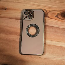 Bu Meydan iPhone 13 Lens Korumalı Kristal Taşlı Kaliteli Silikon Telefon Kılıfı