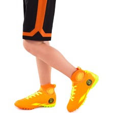 Kiko Kids 142 Fhs Boğazlı Halı Saha Erkek Çocuk Futbol Ayakkabı Turuncu - Sarı