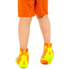 Kiko Kids 142 Fhs Boğazlı Halı Saha Erkek Çocuk Futbol Ayakkabı Turuncu - Sarı