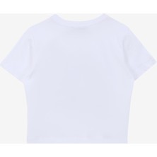 Jeep Ekru Kız Çocuk Polo Yaka Baskılı T-Shirt C4SG-TST4112