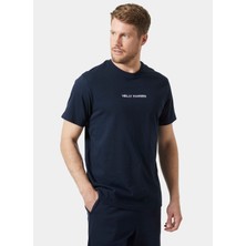 Helly Hansen Lacivert Erkek Bisiklet Yaka Baskılı T-Shirt HHA.53532_CORE