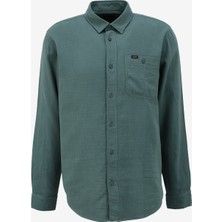 Lee Loose Fit Yeşil Erkek Gömlek L66N205295OT Uzun Kollu Gömlek