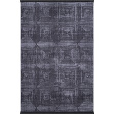 Halıcı Emin Rome Koleksiyonu 423 Antrasit Akrilik Parlak Yumuşak Dokulu Salon Mutfak Antre Halı Yolluk