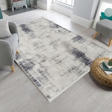 Halıcı Emin Rome Koleksiyonu 426 Mavi Akrilik Parlak Yumuşak Dokulu Salon Mutfak Antre Halı Yolluk