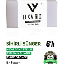 Lux Viridi Sihirli Sünger (Magic Sponge) 6 Adet