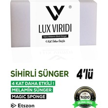 Lux Viridi Sihirli Sünger (Magic Sponge) 4 Adet