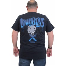 Moc Grande Mocgrande Erkek Büyük Beden Sıfır Yaka T-Shirt Cool Boys 24125 Lacıvert