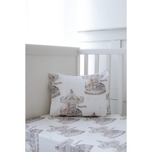 Nou Atlıkarıncalı  Bebek Lastikli Çarşaf Seti (120X200+20) - Carousel