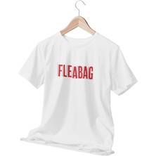 Qoeuyl Boutique Kırmızı Fleabag Yazı Baskılı Sevgili Arkadaş Doğum Günü Eğlenceli Hediyelik Beyaz  T-Shirt