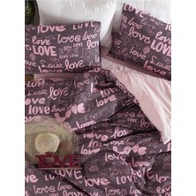 Sheri Home Pinklove Tek Kişilik Cift Taraflı Nevresim TAKIMI(ÇARŞAFLI)YENİLOVEÇIFT889488