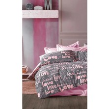 Sheri Home Pinklove Tek Kişilik Cift Taraflı Nevresim TAKIMI(ÇARŞAFLI)YENİLOVEÇIFT889488