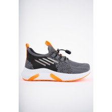 Tutinom 507-24 Triko Sneaker Erkek Çocuk Ayakkabı Füme Oranj 31-35