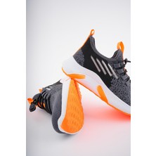 Tutinom 507-24 Triko Sneaker Erkek Çocuk Ayakkabı Füme Oranj 31-35