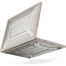 Seashell Digital MacBook Air 13 Inç (2022) M2 A2681 Isı Dağıtımı Laptop Kılıfı Darbeye Dayanıklı Sert Pc Yumuşak Tpu Kickstand Kapak-Kayısı (Yurt Dışından)