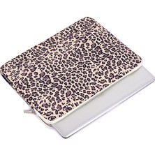 Forestl Digital Leopar Desenli Dizüstü Bilgisayar Kılıfı Notebook Taşınabilir Taşıma Çantası /15 Inç (Yurt Dışından)