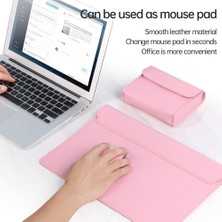 Forestl Digital 15 Inç Çok Fonksiyonlu Dizüstü Bilgisayar Kılıfı MacBook Büyük Pu Deri Mouse Pad Dizüstü Bilgisayar Depolama Kılıfı Çanta (Yurt Dışından)