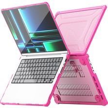 Seashell Digital MacBook Pro 14 Inç (2021)/(2023) (A2442 M1 Pro / M1 MAX/A2779) Isı Dağılımı Sert Pc + Tpu Dizüstü Bilgisayar Kılıfı, Kickstand-Rose ile (Yurt Dışından)