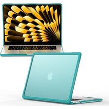 Seashell Digital Macbook Air 15 Inç (2023) M2 A2941/(2024) A3114 M3 Sailor Serisi Laptop Çantası Pc + Tpu Çizilmez Dizüstü Bilgisayar Kapağı-Bebek Mavisi (Yurt Dışından)