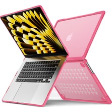 Seashell Digital Macbook Air 15 Inç (2023) M2 A2941/(2024) A3114 M3 Sailor Serisi Laptop Çantası Pc + Tpu Çizilmez Dizüstü Bilgisayar Kapağı-Gül (Yurt Dışından)