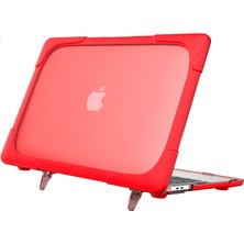 Seashell Digital Destekleyici Stand Pc Laptop Kılıfı Koruyucu Notebook Kapağı MacBook Air 13 Inç A1932/A2179/A2337-RED (Yurt Dışından)