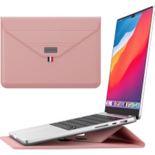 Forestl Digital 13 14 Inç Yastıklı Laptop Çantası Standı Pu Deri Zarf Laptop Çantası Taşıma Kol Çantası Altın (Yurt Dışından)